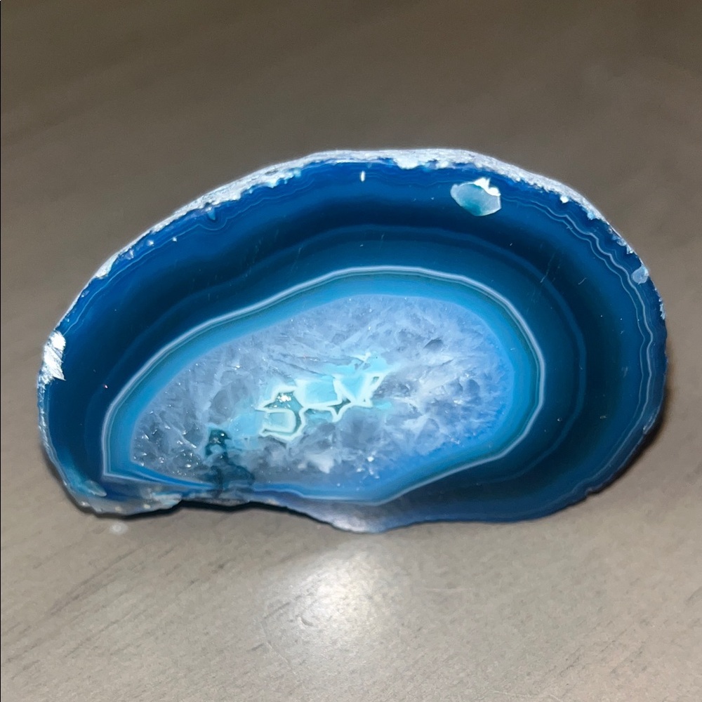 Teal Agate Slice